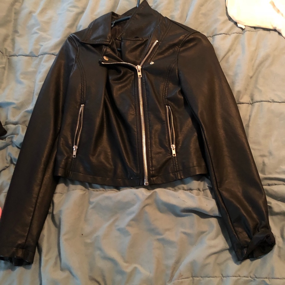 Faux leather jacket